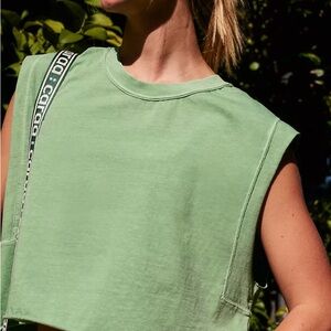 FP Movement by Free People Green Muscle Tee Crop Top
